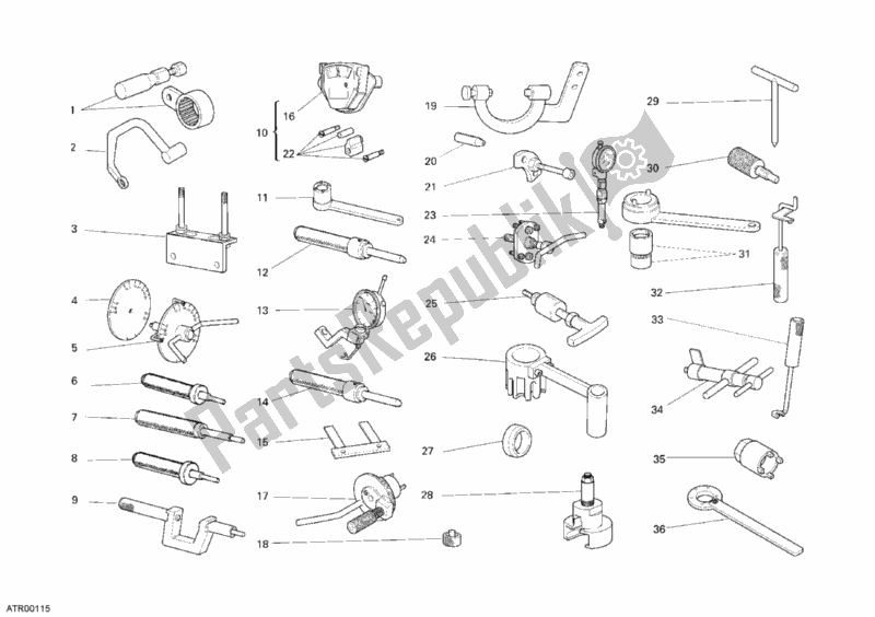 All parts for the Workshop Service Tools, Engine of the Ducati Sportclassic Sport 1000 USA 2007